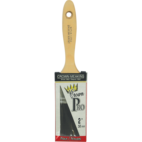 Straight Pro Paint Brush, Poly/Nylon, Wood Handle, 2" Width Infinity Industrial Services Inc.