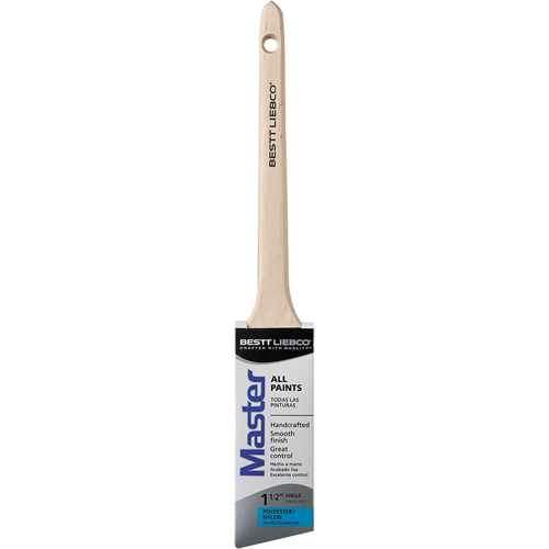 Master Thin Angle Sash Brush, Poly/Nylon, Wood Handle, 1-1/2" Width Infinity Industrial Services Inc.