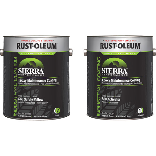 Trousse de rev&ecirc;tement dentretien &eacute;poxydique &agrave; base deau Sierra S60, Gallon, Jaune Infinity Industrial Services Inc.