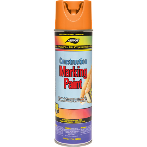 Peinture de marquage de construction, 17 oz, Canette a&eacute;rosol Infinity Industrial Services Inc.