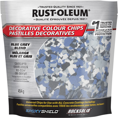 Decorative Colour Chips, 474 g, Bag, Blue Grey Blend Infinity Industrial Services Inc.