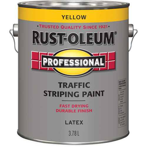 Traffic Striping Paint, Yellow, 3.78 L, Jug Infinity Industrial Services Inc.