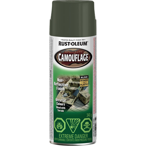 Peinture de camouflage Sp&eacute;cialit&eacute;, Canette a&eacute;rosol, Vert arm&eacute;e Infinity Industrial Services Inc.