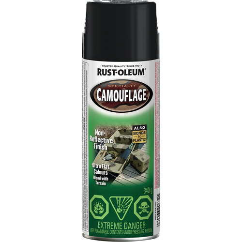 Specialty Camouflage Paint, Aerosol Can, Black Infinity Industrial Services Inc.