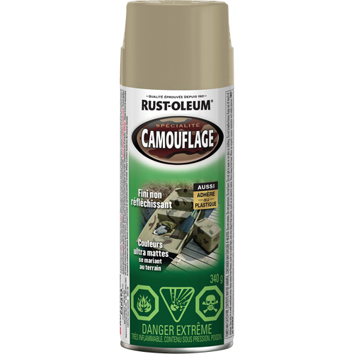 Peinture de camouflage Sp&eacute;cialit&eacute;, Canette a&eacute;rosol, Khaki Infinity Industrial Services Inc.