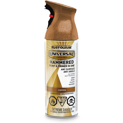 Universal&reg; Paint & Primer In One Spray Paint, Copper, Hammered, Aerosol Can Infinity Industrial Services Inc.