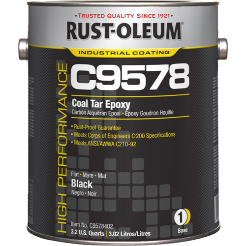 C9578 System Coal Tar High Solids Epoxy Base Component, Black, Gallon Infinity Industrial Services Inc.