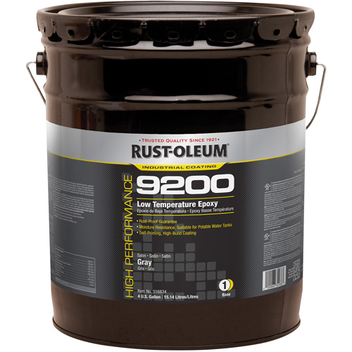 Composant de base &eacute;poxydique &agrave; basse temp&eacute;rature du syst&egrave;me 9200, Gris, 4 gal., Seau Infinity Industrial Services Inc.