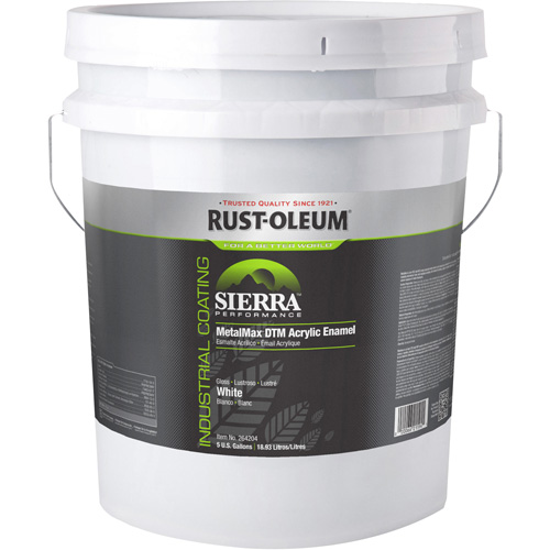 Sierra Performance MetalMax&reg; Plus DTM Acrylic Enamel, 5 gal., Pail, White Infinity Industrial Services Inc.