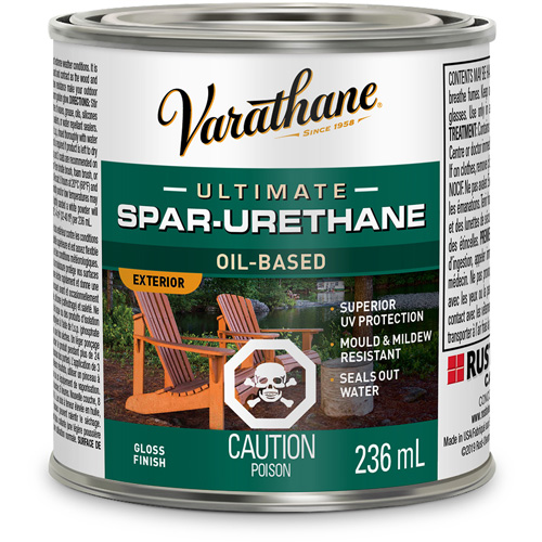 Varathane&reg; Diamond Outdoor Wood Finish, 236 ml, Clear, Gloss Infinity Industrial Services Inc.