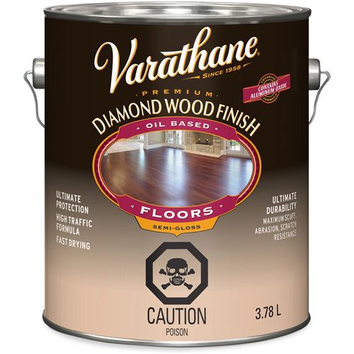 Varathane&reg; Diamond Wood Finish Floors Coating, 3.78 L, Clear, Semi-Gloss Infinity Industrial Services Inc.
