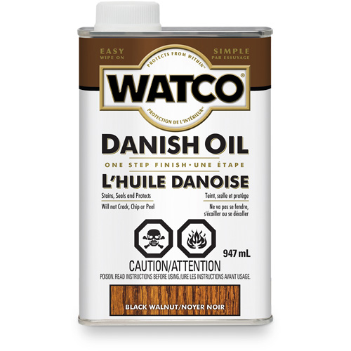 Huile danoise Watco, 947 ml, Noyer noir, Transparent Infinity Industrial Services Inc.