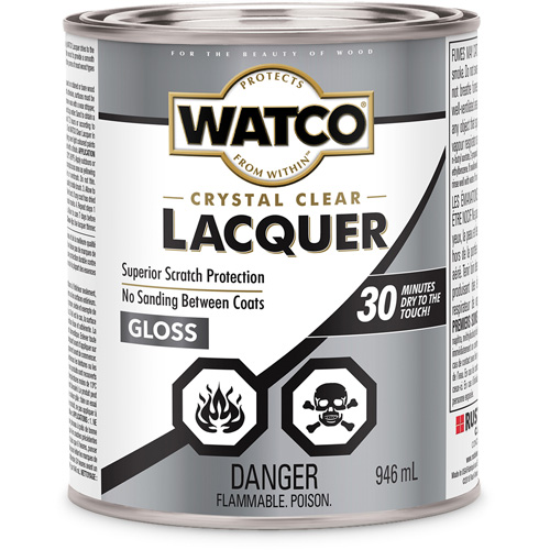 Laque pour bois Watco, 946 ml, Transparent, Brillant Infinity Industrial Services Inc.