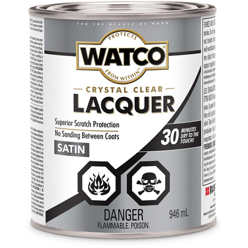 Laque pour bois Watco, 946 ml, Transparent, Satin Infinity Industrial Services Inc.