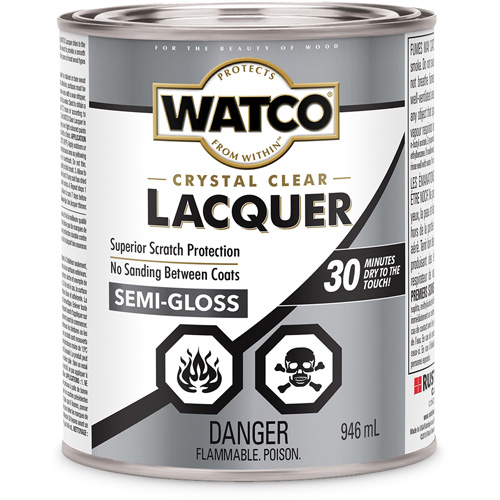 Watco&reg; Lacquer Wood Finish, 946 ml, Clear, Semi-Gloss Infinity Industrial Services Inc.