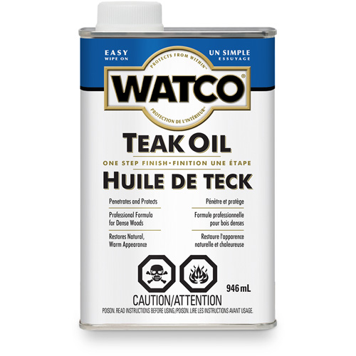 Watco&reg; Teak Oil, 946 ml, Clear, Transparent Infinity Industrial Services Inc.