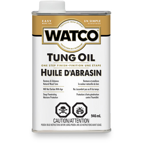 Watco&reg; Tung Oil, 946 ml, Clear, Transparent Infinity Industrial Services Inc.