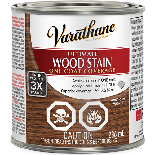 Varathane&reg; Ultimate Wood Stain, 236 ml, American Walnut Infinity Industrial Services Inc.