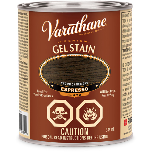 Varathane&reg; Premium Gel Stain, 946 ml, Espresso Infinity Industrial Services Inc.