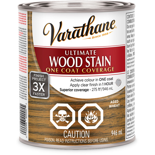 Varathane&reg; Ultimate Wood Stain, 946 ml, Aged Wheat Infinity Industrial Services Inc.
