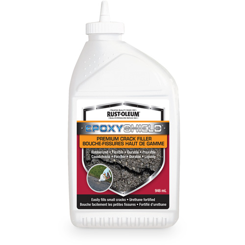EpoxyShield&reg; Premium Rubberized Crack Filler, Bottle, Black Infinity Industrial Services Inc.