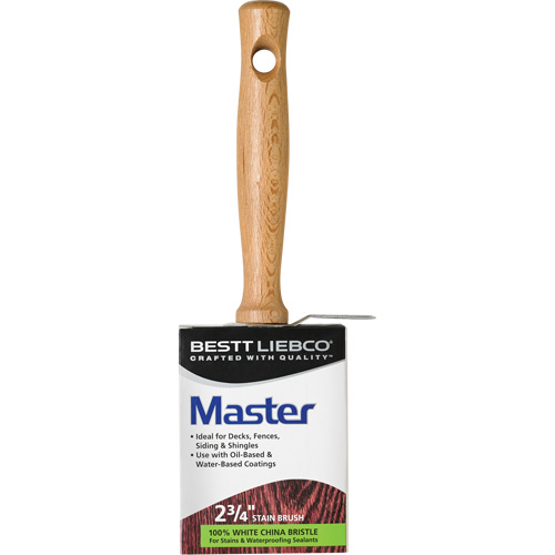 Bloc pinceau pour vernis &agrave; base d'huile Master pour l'ext&eacute;rieur, Soie blanche, Manche Bois, Largeur de #73 Infinity Industrial Services Inc.