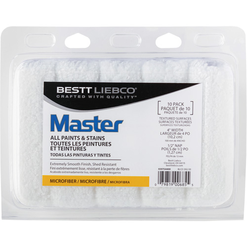 Couvre-rouleau en microfibre Master, Nap 13 mm (1/2"), 101,6 mm (4") l Infinity Industrial Services Inc.