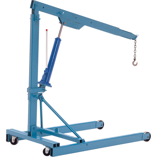 Portable Floor Cranes, 8' Lift, 1000 lbs. (0.5 tons), 70-1/2" Arm, 69-1/4" H Infinity Industrial Services Inc.
