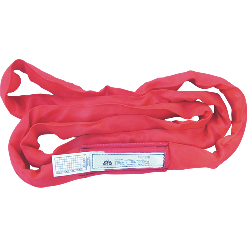 Round Slings, Red, 3" W x 6' L, 14000 lbs. Vertical Load Infinity Industrial Services Inc.