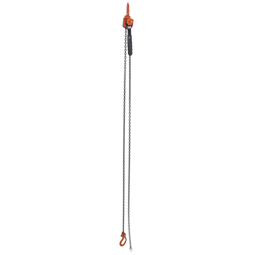 Mini palan &agrave; levier, Lev&eacute;e 10', Cabacit&eacute; 1000 lb (0,5 tonne), Chaîne en Acier Infinity Industrial Services Inc.
