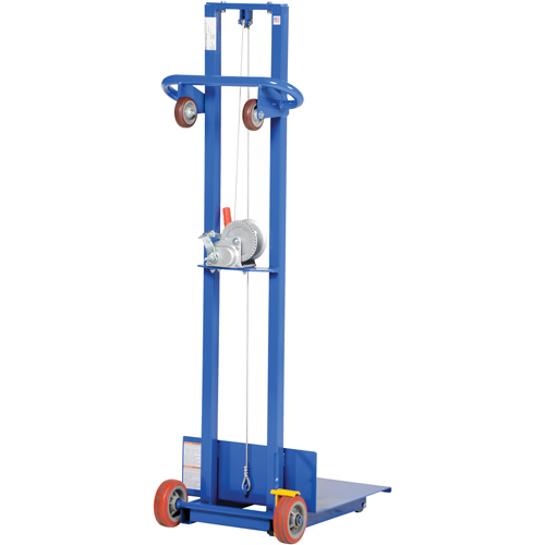 Platform Lift Stacker, Hand Winch Operated, 400 lbs. Capacity, 58" Max Lift Infinity Industrial Services Inc.
