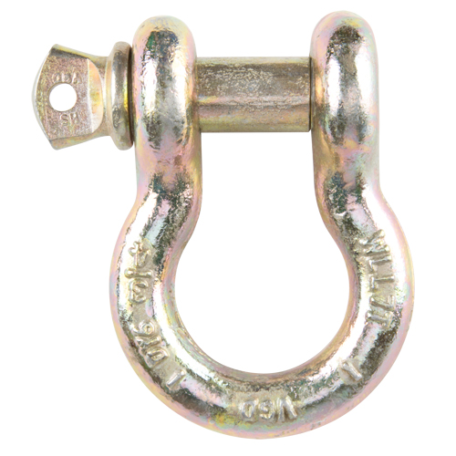 Manille d'ancrage &agrave; vis, 3/8", Cheville &agrave; vis, Chromat&eacute; jaune Infinity Industrial Services Inc.