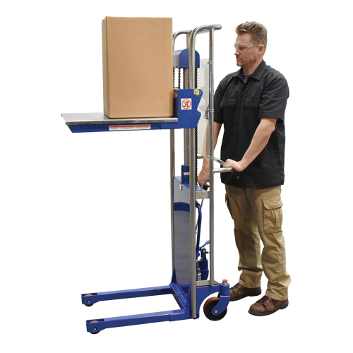 Hefti-Lift Load Stacker, Foot Pump Operated, 880 lbs. Capacity, 59" Max Lift Infinity Industrial Services Inc.