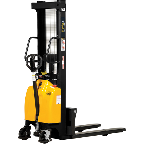 Fork Lift Stacker, Electric Operated, 2000 lbs. Capacity, 118" Max Lift Infinity Industrial Services Inc.