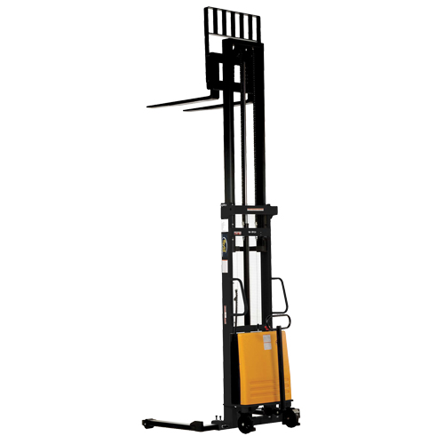 Fork Lift Stacker, Electric Operated, 2000 lbs. Capacity, 137" Max Lift Infinity Industrial Services Inc.