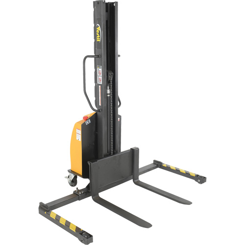 Narrow Mast Powered Lift Stacker, Electric Operated, 1000 lbs. Capacity, 63" Max Lift Infinity Industrial Services Inc.