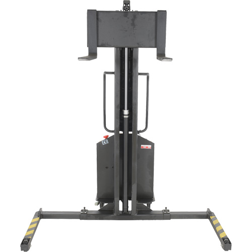 Narrow Mast Powered Lift Stacker, Electric Operated, 1000 lbs. Capacity, 63" Max Lift Infinity Industrial Services Inc.