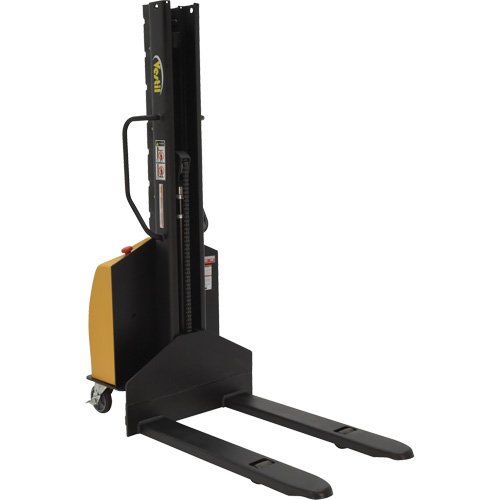 Narrow Mast Powered Lift Stacker, Electric Operated, 1000 lbs. Capacity, 63" Max Lift Infinity Industrial Services Inc.
