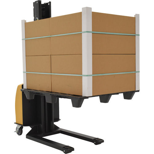 Narrow Mast Powered Lift Stacker, Electric Operated, 1000 lbs. Capacity, 63" Max Lift Infinity Industrial Services Inc.