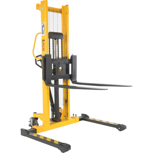 Manual Hydraulic Stacker, Hand Pump Operated, 2000 lbs. Capacity, 63" Max Lift Infinity Industrial Services Inc.