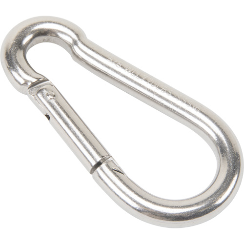 Stainless Steel Snap Hook, 770 lbs (0.385 tons) Working Load Limit, 3/8" Size, 5/8" Eye Infinity Industrial Services Inc.