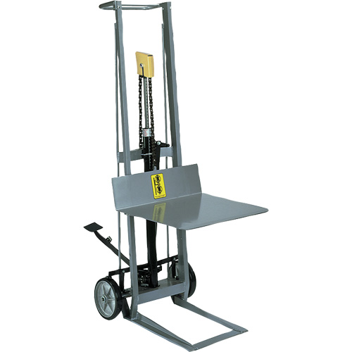 Hydraulic Platform Lift Stacker, Foot Pump Operated, 400 lbs. Capacity, 54" Max Lift Infinity Industrial Services Inc.