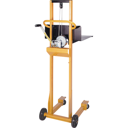 Easy-Lift Platform Lift Stacker, Hand Winch Operated, 500 lbs. Capacity, 52" Max Lift Infinity Industrial Services Inc.