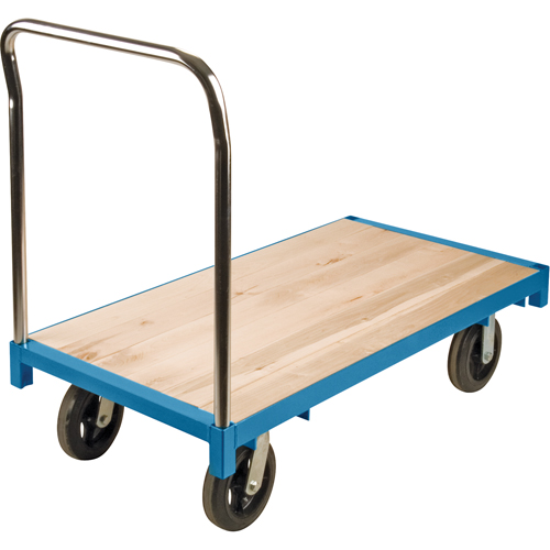 Chariot &agrave; plateforme robuste, 48" lo x 24" la, Capacit&eacute; de 2000 lb, Roues en Caoutchouc Infinity Industrial Services Inc.