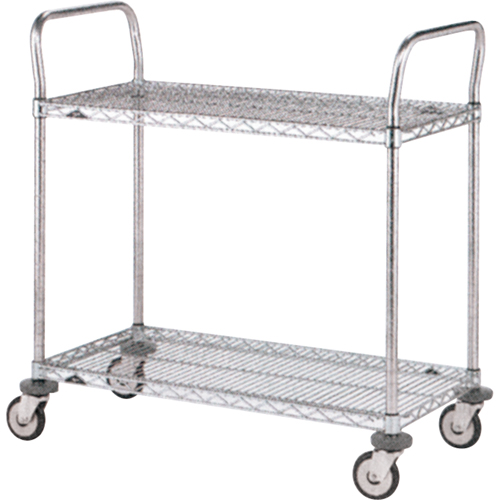Standard-Duty Utility Carts, Stainless Steel, 24" x 39" x 24", 500 lbs. Capacity Infinity Industrial Services Inc.