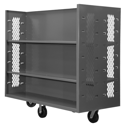 Chariots en treillis m&eacute;tallique, Acier, 30" x 54" x 60", Capacit&eacute; 1500 lb Infinity Industrial Services Inc.