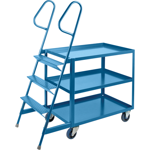 Stock Picking Carts, Steel, 24" W x 52" D, 3 Shelves, 1200 lbs. Capacity Infinity Industrial Services Inc.