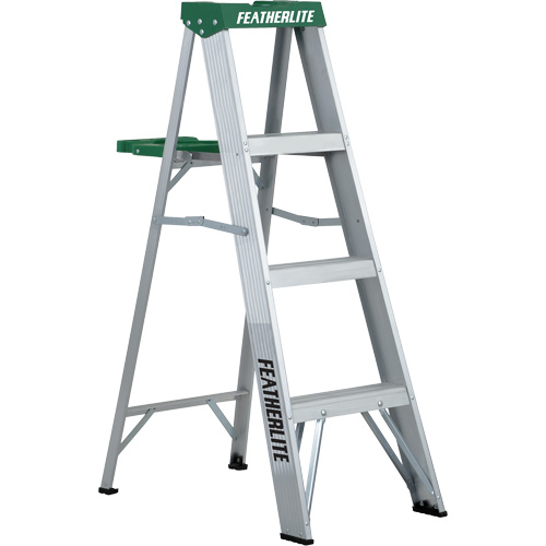 Commercial Duty Stepladders (2400 Series), 4', Aluminum, 225 lbs. Capacity, Type 2 Infinity Industrial Services Inc.