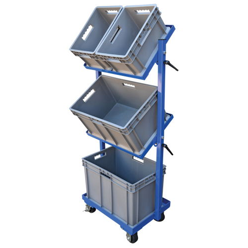 Chariot &agrave; cueillette, Acier, 30-11/16" la x 19-1/4" p, 3 tablettes, Capacit&eacute; 300 lb Infinity Industrial Services Inc.