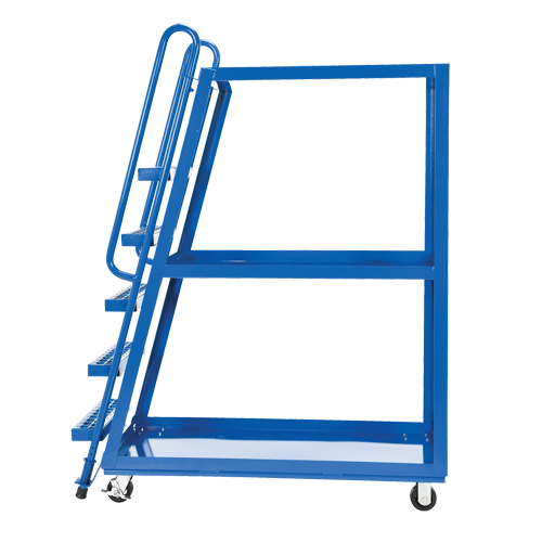 Stock Picking Cart, Steel, 21-7/8" W x 56-1/8" D, 3 Shelves, 1000 lbs. Capacity Infinity Industrial Services Inc.